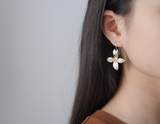 Elegant Flower Dangle Earrings