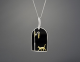 Cat under the Street Lamp Pendant