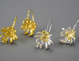 Chrysanthemum Flower Dangle Earrings