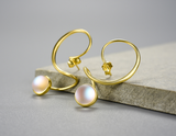 Moonstone Dangle Earrings