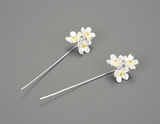 Forget-me-not Flower Dangle Earrings