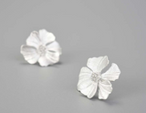 Peony Flower Stud Earrings