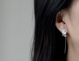Cherry Blossoms Flower Dangle Earrings