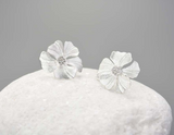 Peony Flower Stud Earrings