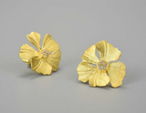 Peony Flower Stud Earrings