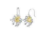 Chrysanthemum Flower Dangle Earrings