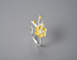 Winter Blossom and Snow Flower Ring