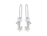 Forget-me-not Flower Long Dangle Earrings