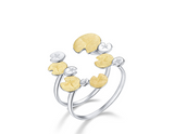 Water Lily Leaves Ring