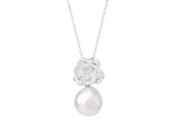 Camellia Flower Pendant Necklace