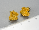 Camellia Flower Stud Earrings
