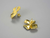 Peony Flower Stud Earrings