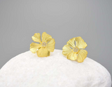 Peony Flower Stud Earrings