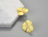 Peony Flower Stud Earrings