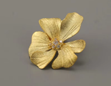 Peony Flower Brooch