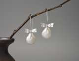 Dragonfly Baroque Pearl Earrings