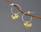 Koala Hoop Earrings