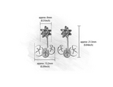 Water Lily Flower Stud Earrings