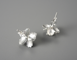 Elegant Flower Stud Earrings