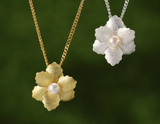 Delicate Begonia Flower Pendant