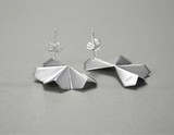 Folding Fan Stud Earrings