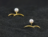 Moon in the Water Stud Earrings