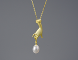 Pearl Hand Necklace