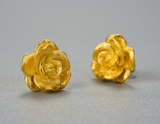 Camellia Flower Stud Earrings