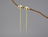 Swallow Willow Long Tassel Earrings