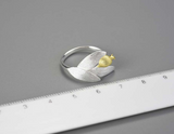 Pomegranate Fruits Leaves Adjustable Ring
