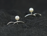 Moon in the Water Stud Earrings