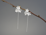 Forget-me-not Flower Dangle Earrings