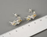 Phalaenopsis Flower Hoop Earrings