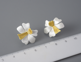 Flower Wedding Stud Earrings