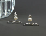 Moon in the Water Stud Earrings