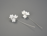 Forget-me-not Flower Dangle Earrings
