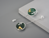 Swallow and Willow in Spring Wind Earrings