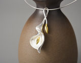 Calla Lily Flower Pendant