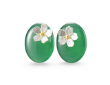 Agate Forget-me-not Flower Stud Earrings