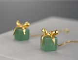Gift Box Dangle Earrings