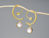 Moonstone Dangle Earrings