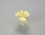 Large Peony Flower Ring