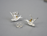 Swallow Willow Stud Earrings