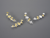 Gingko Leaves Stud Earrings