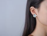 Curled Leaf Stud Earring