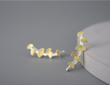 Gingko Leaves Stud Earrings