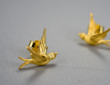 Swallow Willow Stud Earrings
