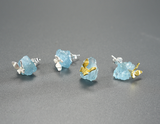 Aquamarine Butterfly Stud Earring