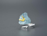 Aquamarine Butterfly Ring