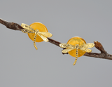 Circle Dragonfly Earring
